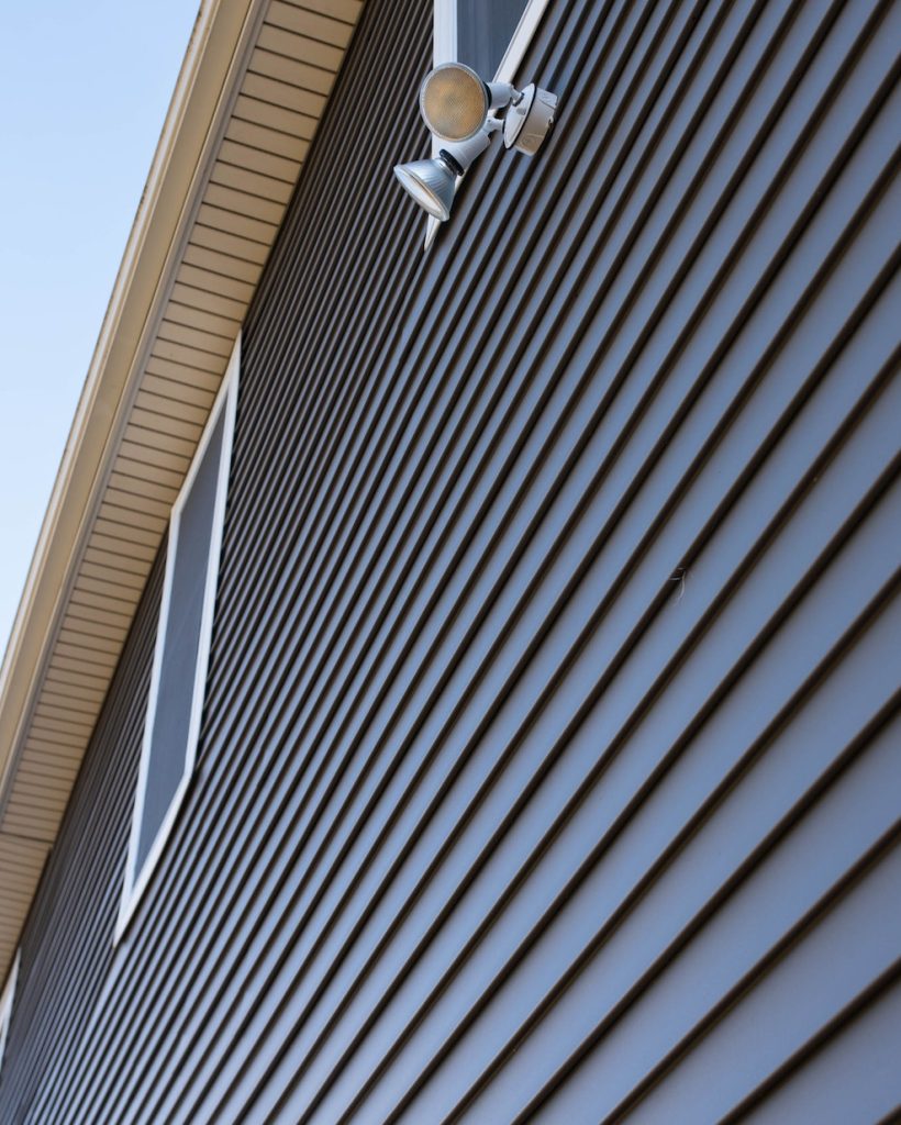 Vinyl siding wall background